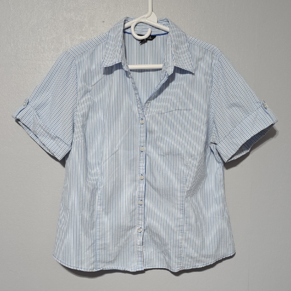 George Blue Striped Button Down Shirt